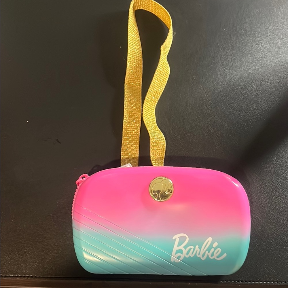 Barbie Pink and Blue Ombre Bag with Gold Strap